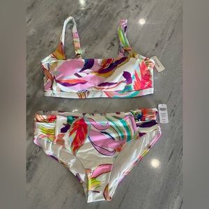 NWT Soma “Party Palms” two piece swimsuit